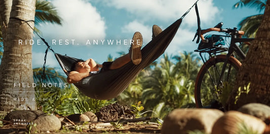 A quick hammock setup, Ride And Rest.