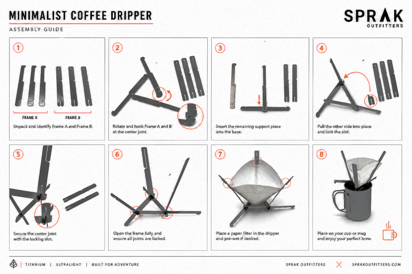 Minimalistischer Kaffeefilter